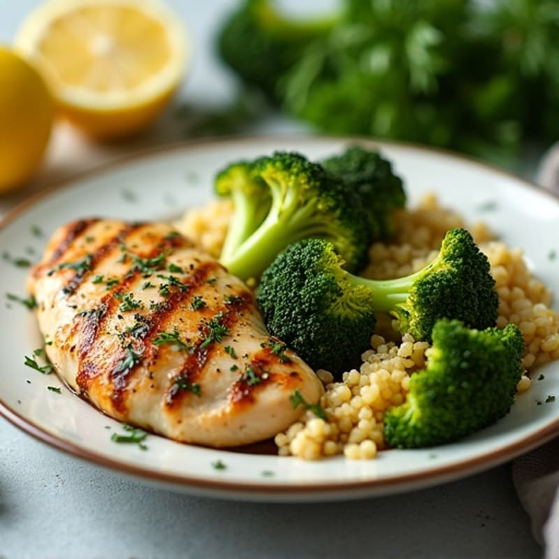 Sheet Pan Lemon-Herb Chicken with Roasted Broccoli