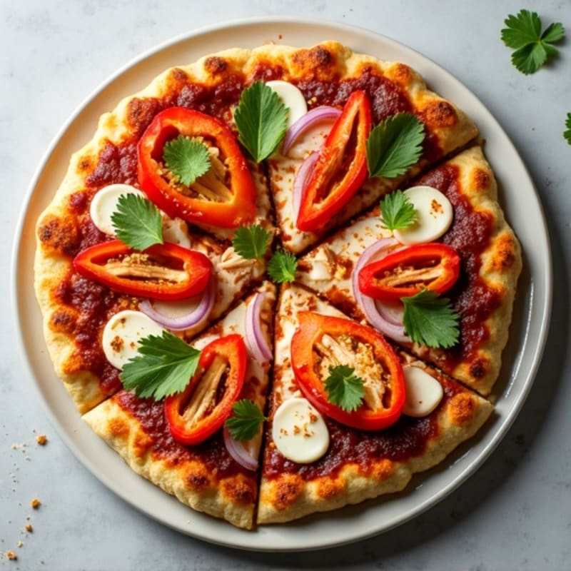 High-Protein BBQ Chicken Pizza