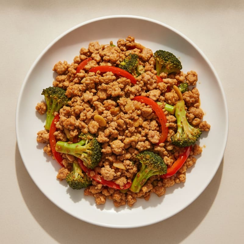 Ground Turkey and Vegetable Stir Fry