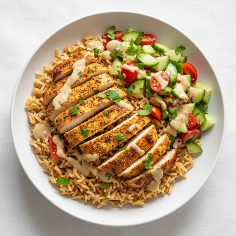 Chicken Shawarma Rice Bowl