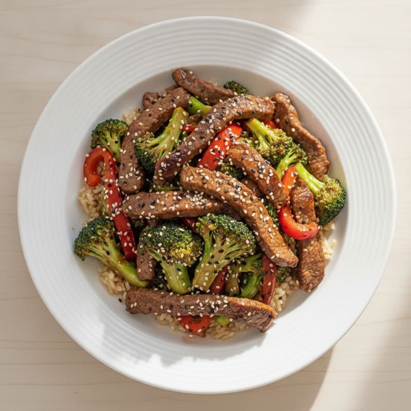 Sesame Beef and Broccoli Stir-Fry