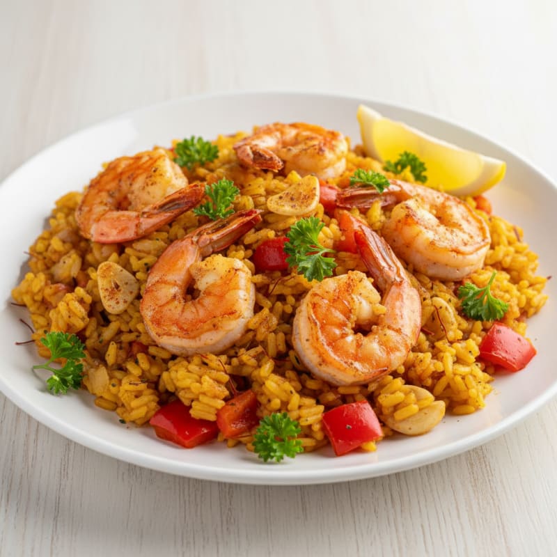 Golden Saffron Seafood Paella