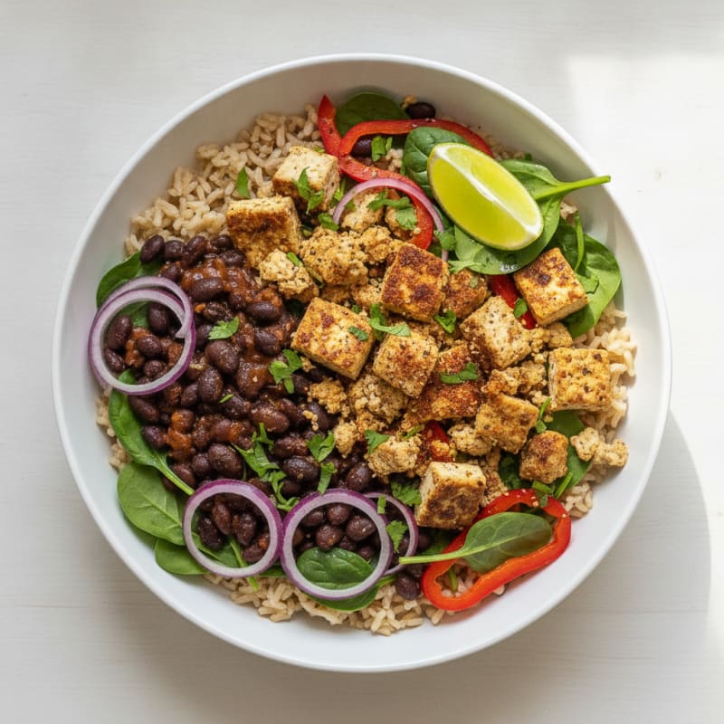 Black Bean and Rice Burrito Bowl