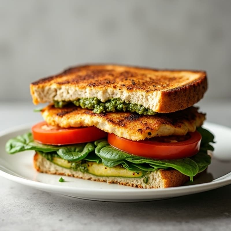 Grilled Chicken Pesto Sandwich