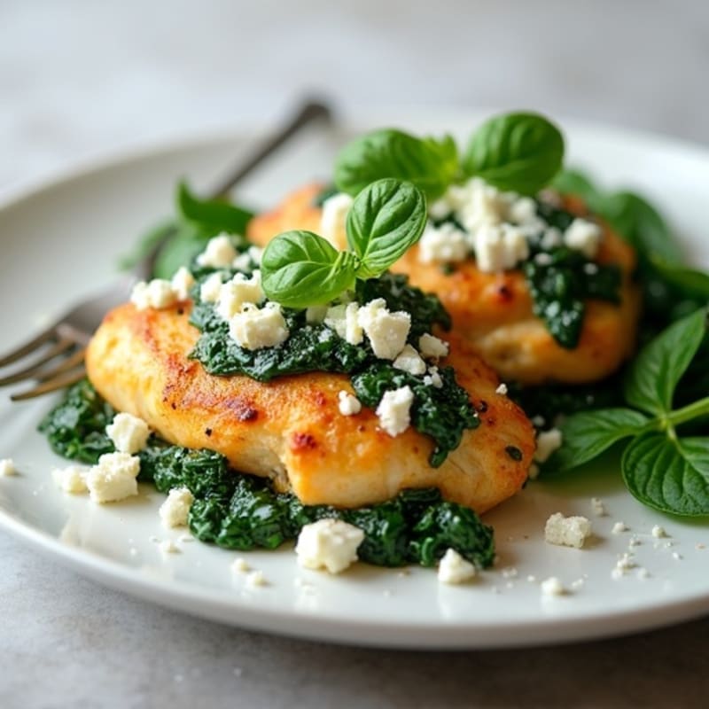 Creamy Spinach and Feta Chicken Bake