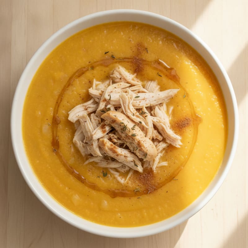 Roasted Butternut Squash and Apple Soup