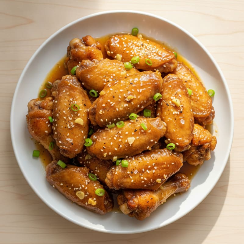 Honey-Garlic Baked Chicken Wings
