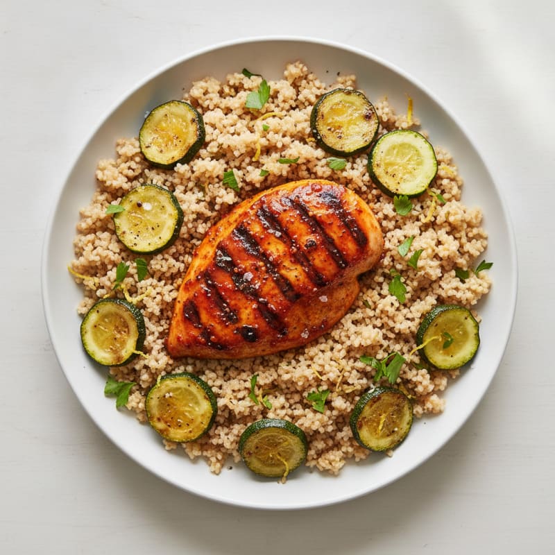 Spicy Harissa Chicken with Lemon Couscous