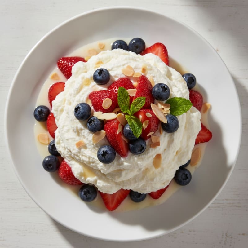 Greek Yogurt Protein Mousse with Berries