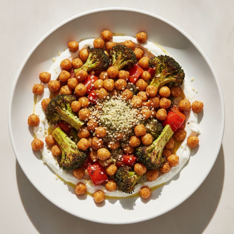 Roasted Vegetable and Chickpea Bowl