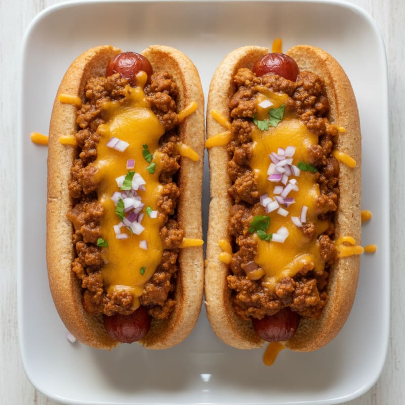 Classic Chili Cheese Hot Dogs