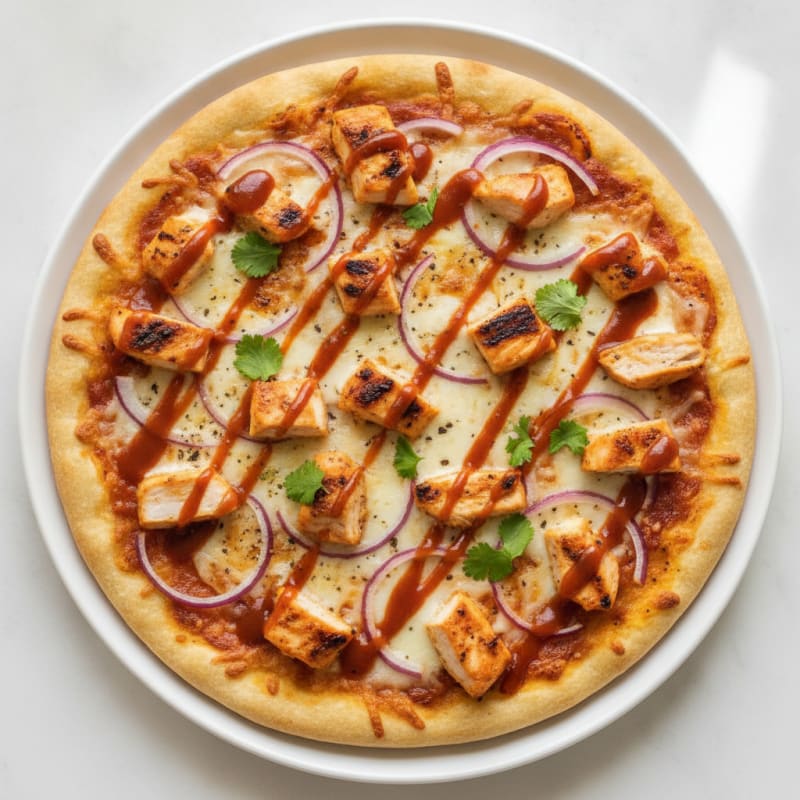High-Protein BBQ Chicken Pizza