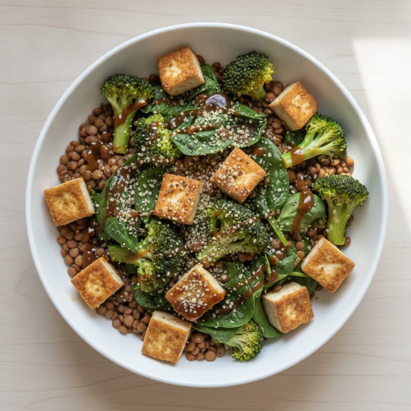 Lentil and Vegetable Protein Bowl