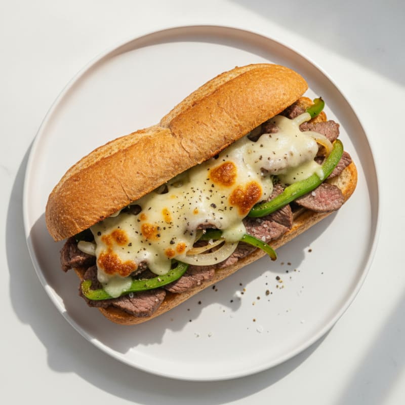 Philly Steak and Provolone Sandwich