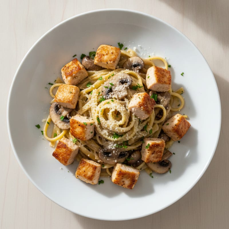 Truffle Mushroom Tagliatelle with Parmesan