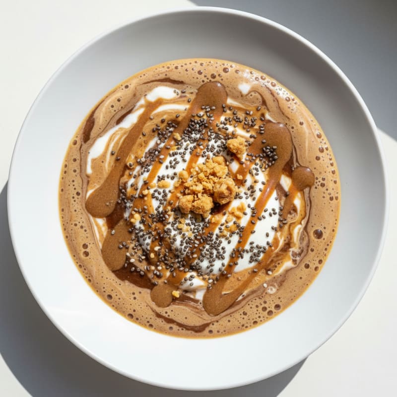 Silky Protein Coffee Shake with Almond Butter