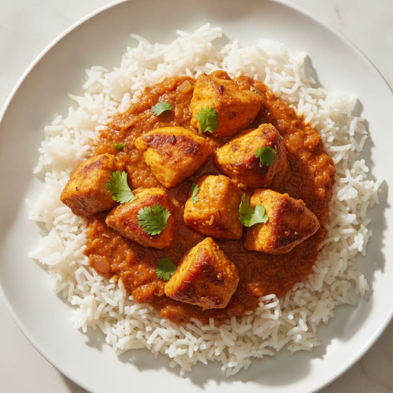 Homestyle Chicken Curry with Basmati Rice