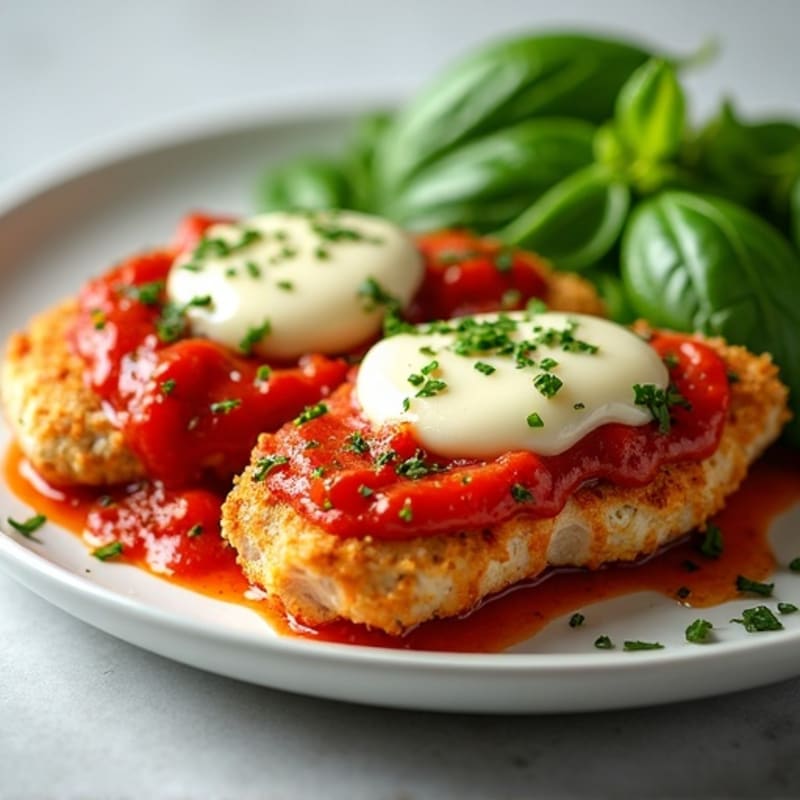 Crispy Baked Chicken Parmesan with Fresh Herbs