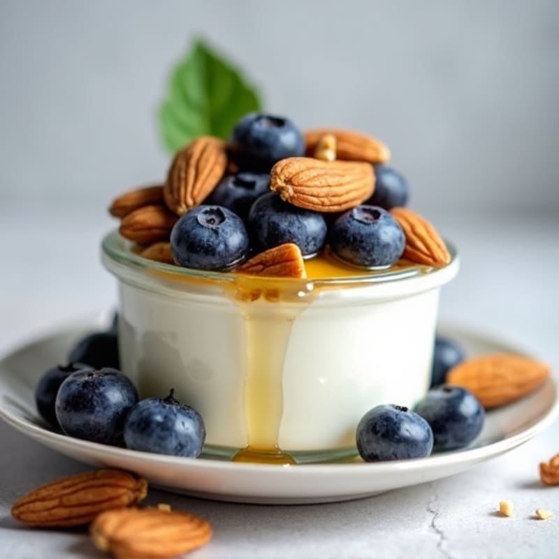 Creamy Greek Yogurt Protein Parfait with Almonds