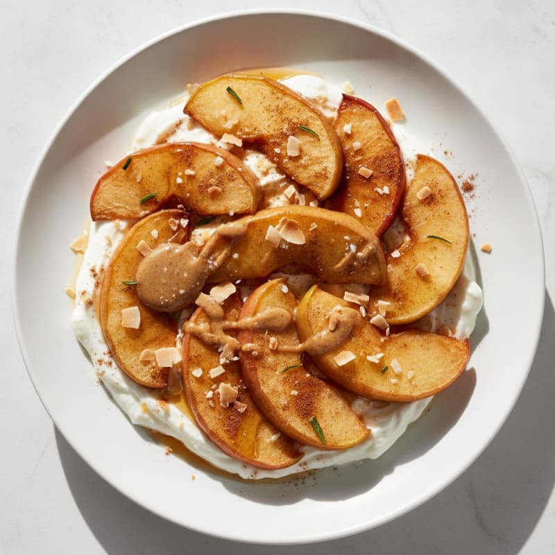 High-Protein Baked Cinnamon Apple Bowl