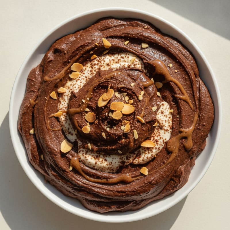 Chocolate Protein Mousse with Silken Tofu and Almond Butter