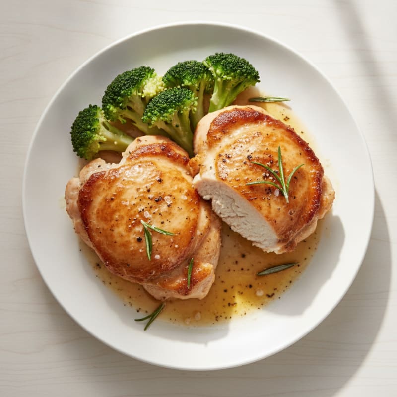 Pan-Seared Chicken Thighs with Garlic Butter
