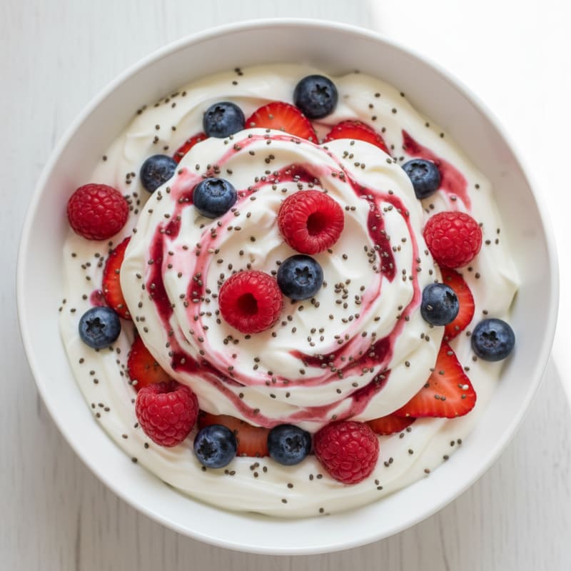 Creamy Greek Yogurt Protein Parfait with Mixed Berries