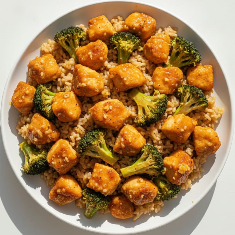 Baked Orange Chicken and Broccoli