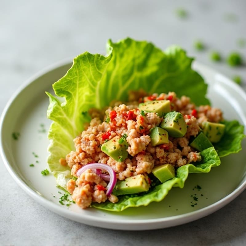 Spicy Sriracha Tuna Lettuce Wrap