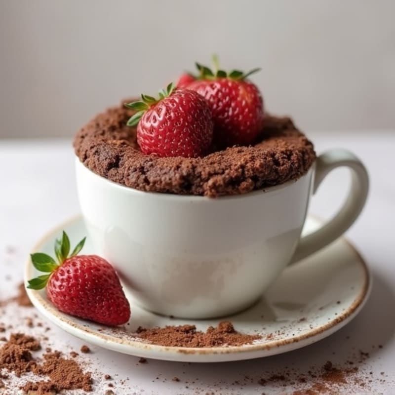Protein-Rich Double Chocolate Mug Cake