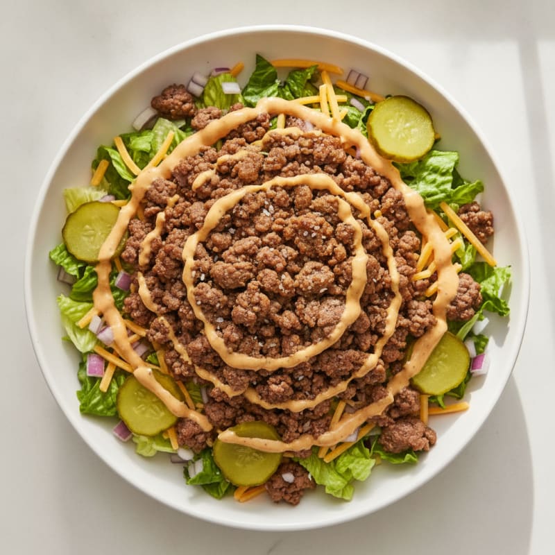 Protein-Packed Big Mac Bowl