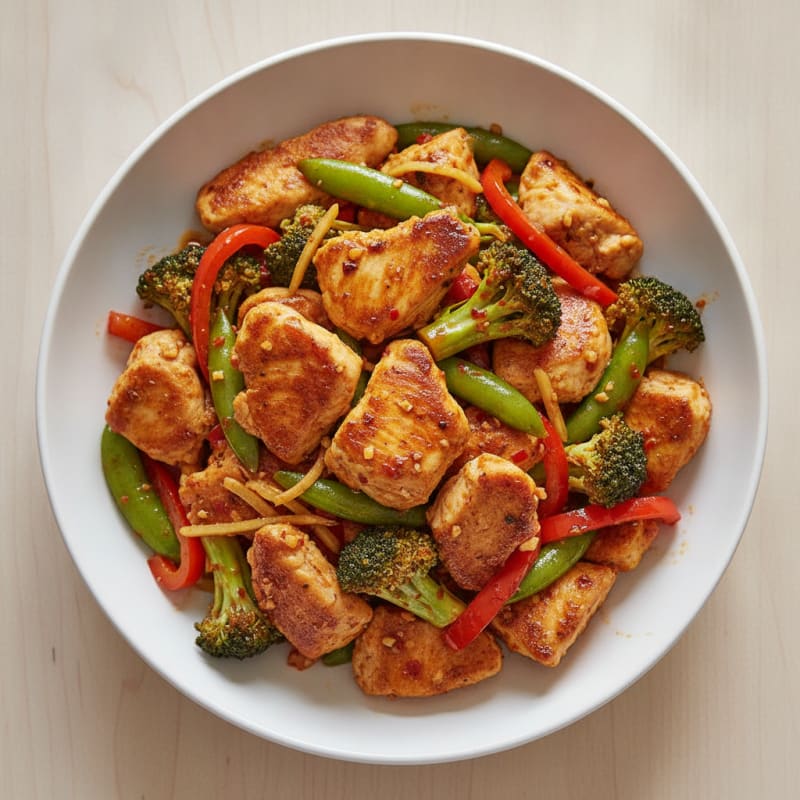 Spicy Chili Garlic Chicken Stir-Fry