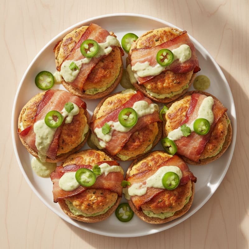 Bacon-Wrapped Jalapeño Chicken Sliders