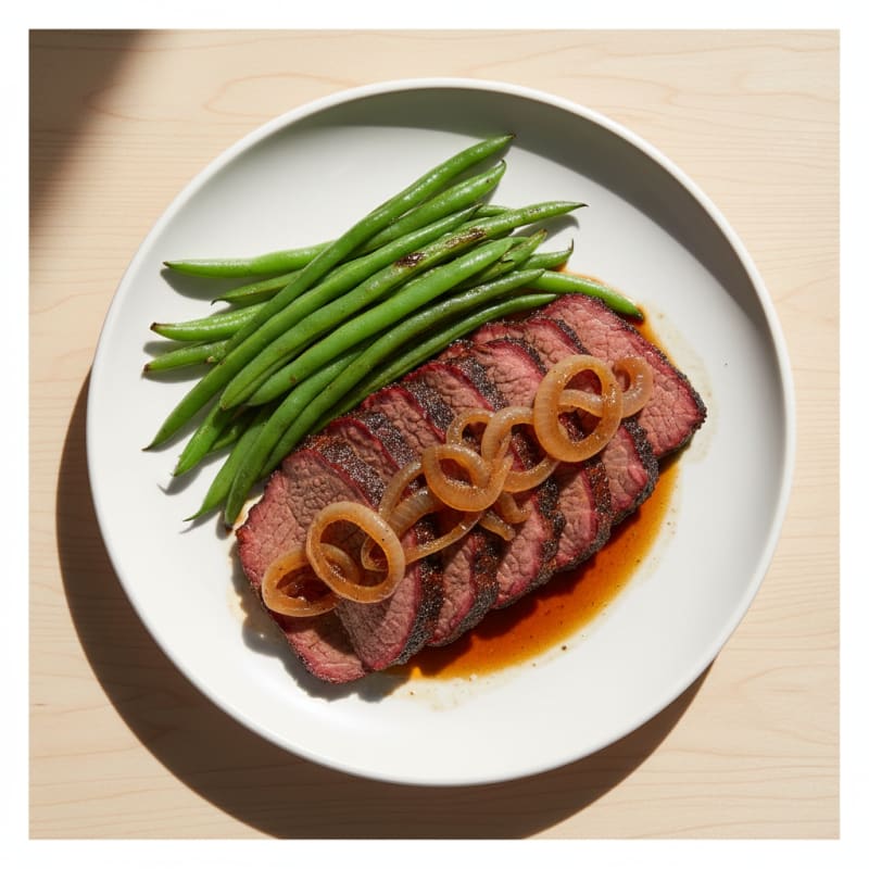 Smoky Texas Brisket with Caramelized Onions