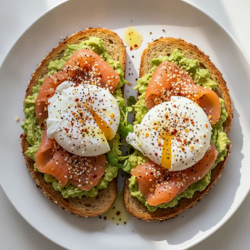 Avocado Toast with Everything Bagel Seasoning
