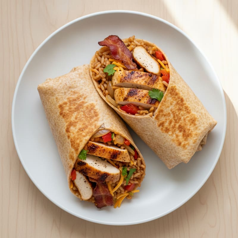 Spanish Chicken and Rice Wrap