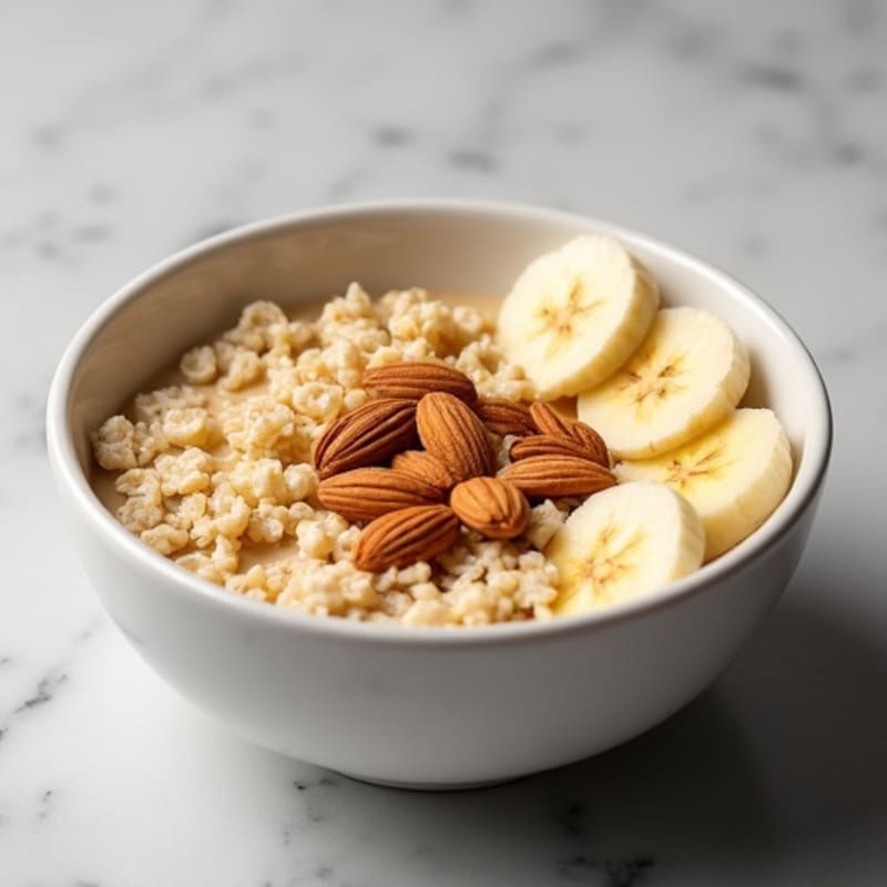 Protein-Packed Vanilla Almond Oatmeal Bowl