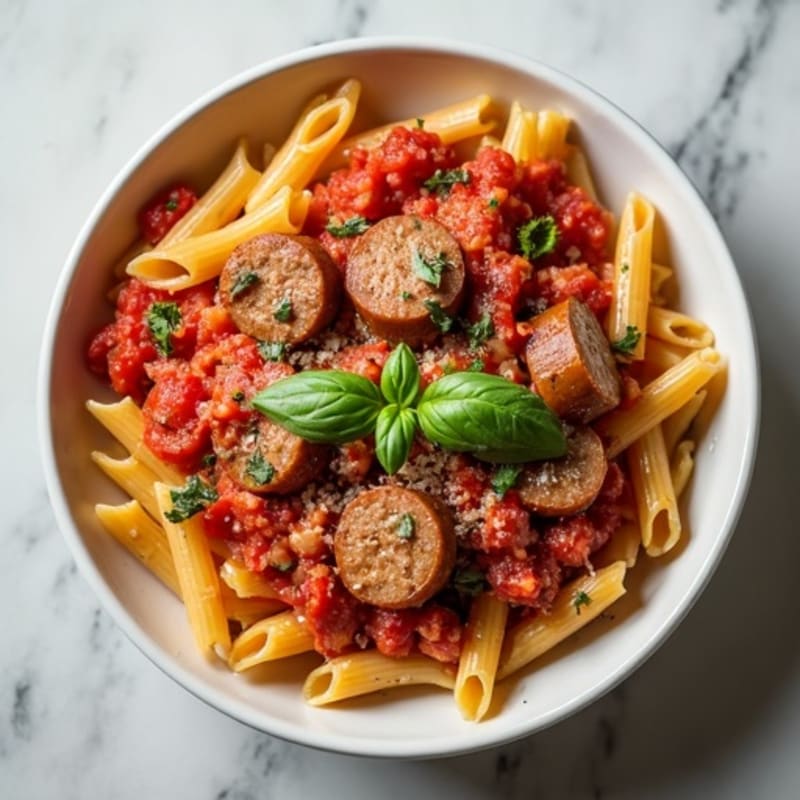 Hearty Lean Italian Sausage Ragu with Pasta