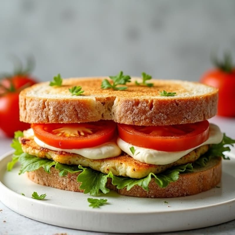 Pesto-Mozzarella Grilled Chicken Sandwich