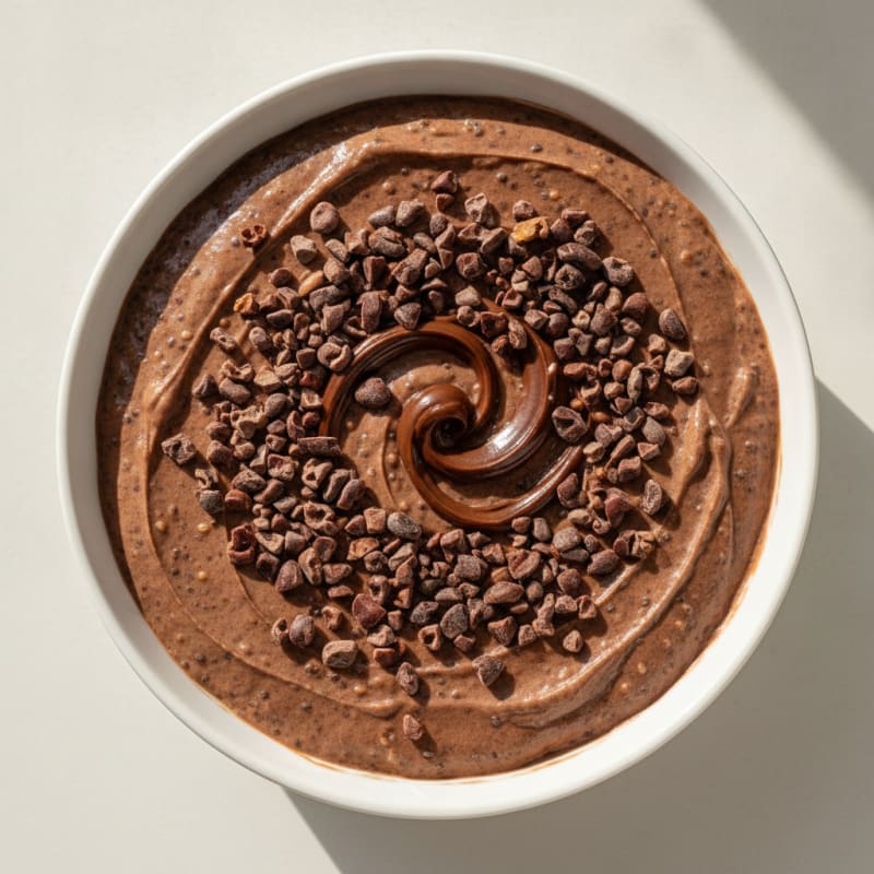 Chocolate Protein Pudding with Chia Seeds
