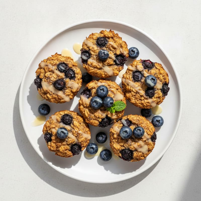 Baked Berry Oatmeal Cups