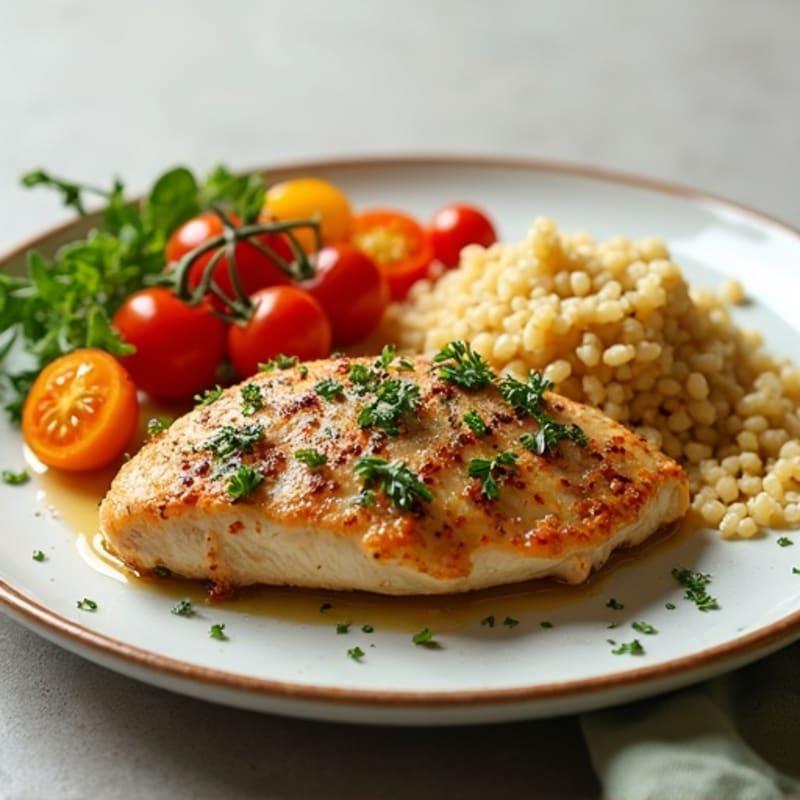 Herb-Crusted Sheet Pan Chicken with Roasted Rainbow Vegetables
