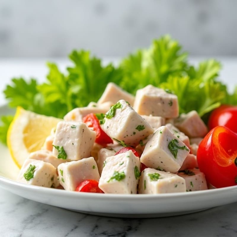 Creamy Greek Yogurt Tuna Salad with Crisp Celery and Bell Pepper