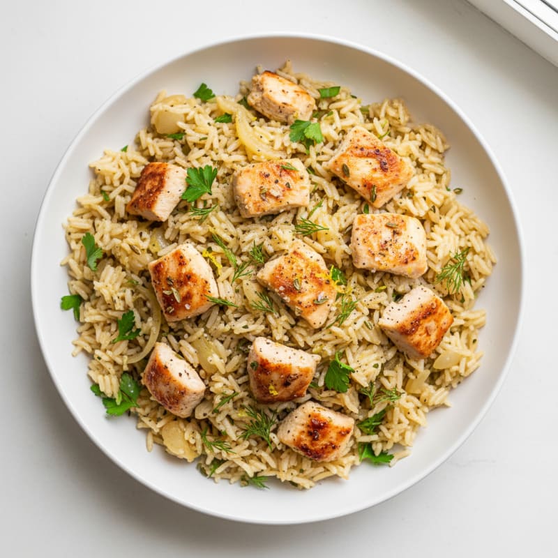 Zesty Lemon Herb Rice Pilaf