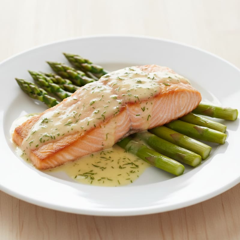 Pan-Seared Salmon with Lemon-Dill Sauce