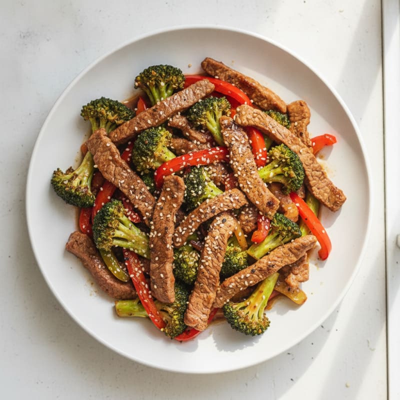 Sesame Beef and Broccoli Stir-Fry