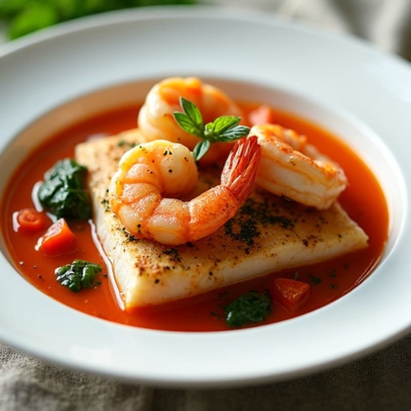 Hearty Seafood Tomato Herb Stew