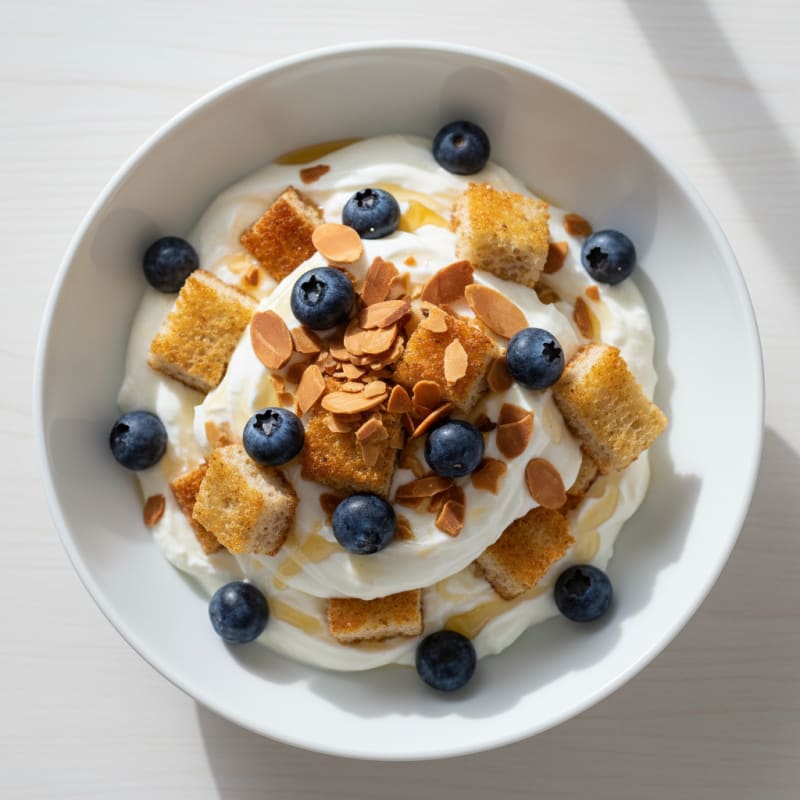 Creamy Greek Yogurt Protein Parfait with Toasted Almonds