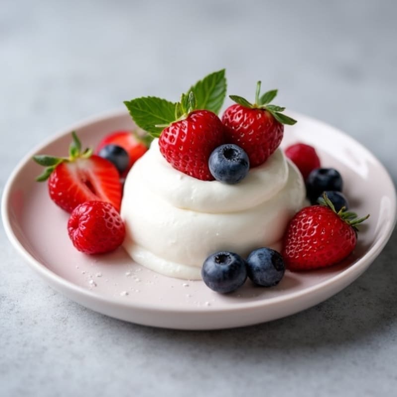 Creamy Greek Yogurt Protein Mousse with Berries