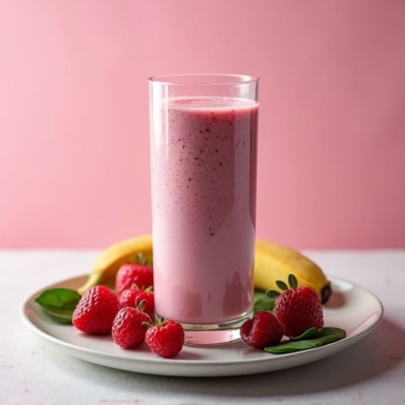 Lean Vanilla Berry Protein Smoothie